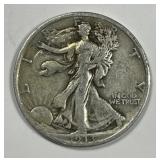 1933-S Walking Liberty Silver Half Fine F