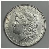 1897 Morgan Silver $1 About Uncirculated AU