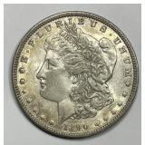 1890 Morgan Silver $1 About Uncirculated AU