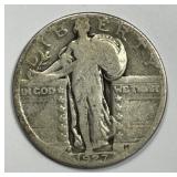 1927-D Standing Liberty Silver Quarter Good
