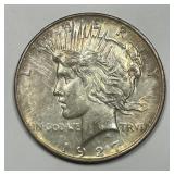 1927-D Peace Silver $1 About Uncirculated CH AU