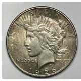1926-S Peace Silver $1 About Uncirculated CH AU
