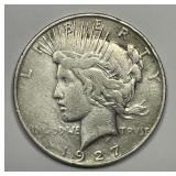 1927-D Peace Silver $1 Fine F