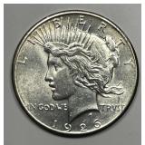 1926 Peace Silver $1 Uncirculated UNC details