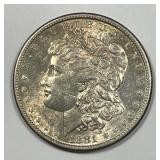 1881-S Morgan Silver $1 About Uncirculated CH AU