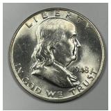 1948 Franklin Silver Half Uncirculated BU