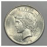 1922 Peace Silver $1 Uncirculated UNC