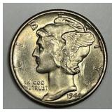 1944 Mercury Silver Dime Brilliant Uncirculated BU