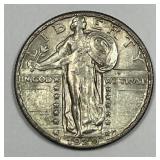 1929 Standing Liberty Silver Quarter CH AU
