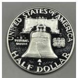 1962 Franklin Silver Half Proof PRF Cameo