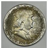 1962 Franklin Silver Half Uncirculated BU