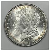 1884 Morgan Silver $1 Brilliant Uncirculated BU