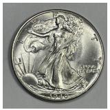 1940 Walking Liberty Silver Half Uncirculated UNC