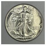 1947 Walking Liberty Silver Half UNC