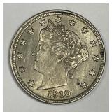 1910 Liberty Head Nickel Extra Fine XF