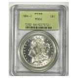 1904-O Morgan Silver $1 PCGS MS64 OGH