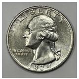 1939-S Washington Quarter Choice CH AU