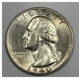 1940-S Washington Quarter Uncirculated UNC