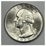 1939-D Washington Quarter Brilliant Uncirculated