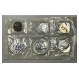 1963 Silver Proof Set - Pliofilm Panel No Envelope