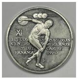 PANAMA: 1970 Silver 5 Balboas Impaired Proof