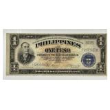 PHILIPPINES: (1944) One Peso VICTORY Overprint