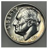 1953 Roosevelt Silver Dime Proof PRF