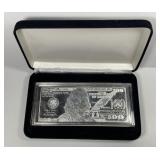 2013 $100 Silver 4 oz .999 Novelty Bar in Case