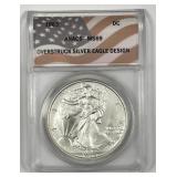 1985 Daniel Carr Overstruck Silver Eagle ANACS