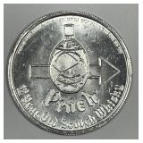 1974 Miami Dolphins Schedule Pinch Whiskey Token
