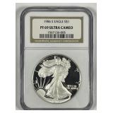 1986 Silver American Eagle Proof NGC PF69 UCAM