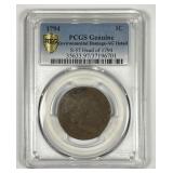 1794 Flowing Hair Large Cent S-57 PCGS AG details