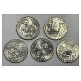 2019-W West Point Quarter Complete 5-Coin Set