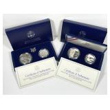 1993 Bill Of Rights 2-Coin Proof & UNC Sets