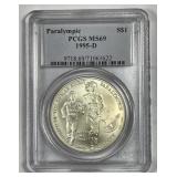 1995-D Paralympic Commem Silver $1 PCGS MS69
