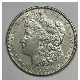 1890 Morgan Silver $1 About Uncirculated AU