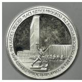 1970 United Nations 25th Sterling Silver Medal