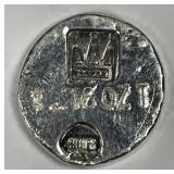Crowned Logo Private Issue .999 Silver Ingot 1.18