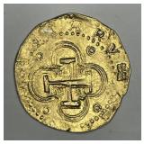 2 Escudos Gold Plated Sterling Silver Replica