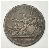 1836 Hard Times Token Robinson Merchant