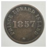 CANADA: Prince Edward Island 1857 Half Penny Token