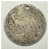 Love Token "Sigrid" on 1851 Dime
