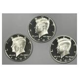 1992 1993 1994 Kennedy Silver Half Proof Trio