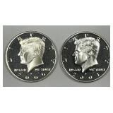 2000-S & 2001-S Kennedy Silver Half Proof PRF Pair