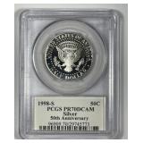 1998-S Kennedy Silver Half PCGS PR70 DC SIgnature