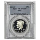 2003-S Kennedy Silver Half Proof PCGS PR69 DCAM