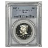 2007-S Kennedy Silver Half Proof PCGS PR69 DCAM