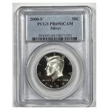 2008-S Kennedy Silver Half Proof PCGS PR69 DCAM