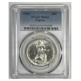 1920 Pilgrim Commemorative Silver Half PCGS MS62