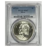 1972-S Eisenhower Silver $1 PCGS MS67
